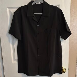 GooFandy men’s shirt and short set Black Size L